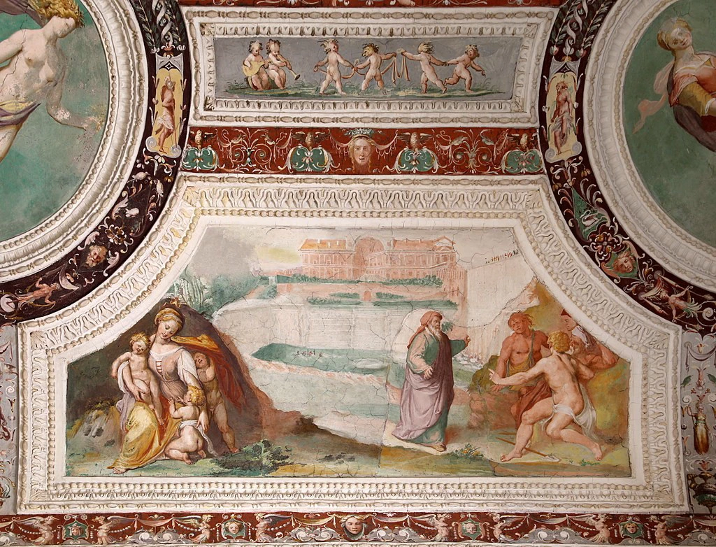 Volta dello scalone del casino di Pio iv - dettaglio 1
